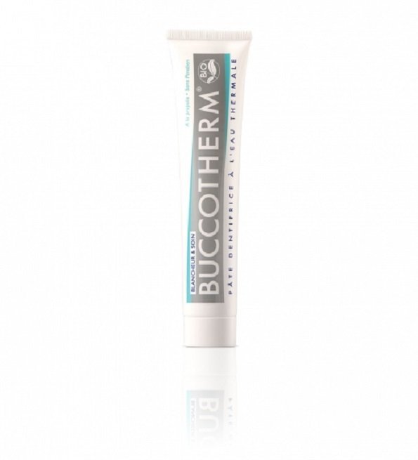 dentifrice-blancheur-et-soin-75ml-bio-buccotherm-1.jpg BUCCOTHERM DENTIFRICE BLANCHEUR ET SOIN BIO 75ML – Image 1