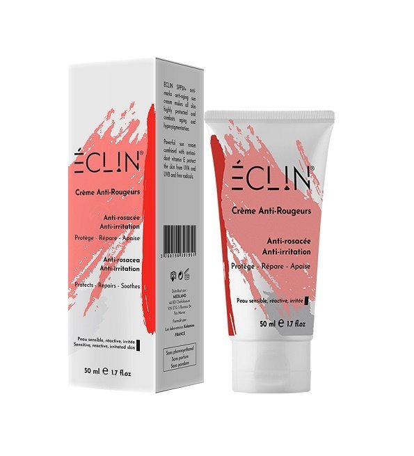 eclin-antirougeurs-spf50-1.jpg ECLIN Ecran Invisible Anti-Rougeurs SPF50+ 50Ml – Image 1