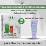H&S Line Gel Purifiant 200ml + Ecran Solaire 50ml + Creme Regulatrice 50ml Pack