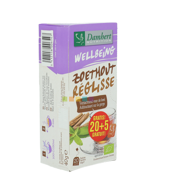 infusion-reglisse-damhert-20-sachets-1.png Damhert Tisane Reglisse 20 Sachets – Image 1