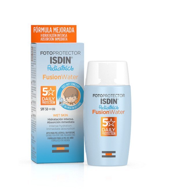 isdin-fusion-water-pediatrics-spf50-50ml.jpg ISDIN Fotoprotector FusionWater Pediatrics 50 50ml – Image 1
