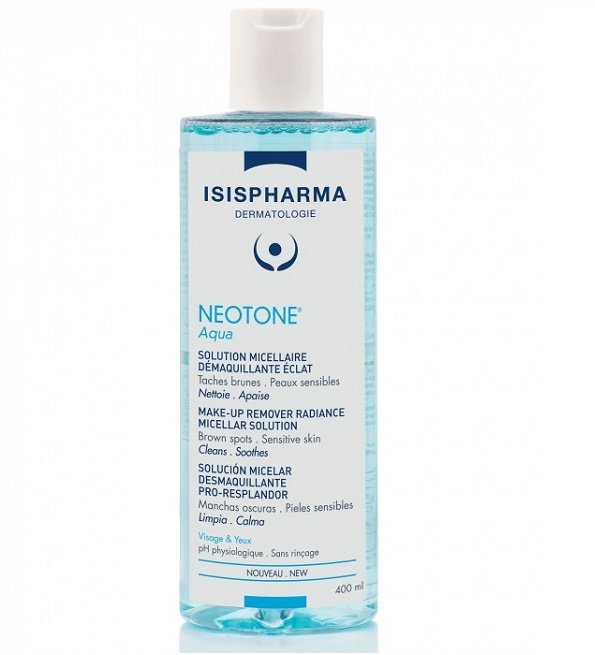 isis-neotone-aqua-solution-micellaire-demaquillante-eclat-400-ml.jpg ISISPHARMA NEOTONE Aqua Solution Micellaire Démaquillante éclat 400ml – Image 1