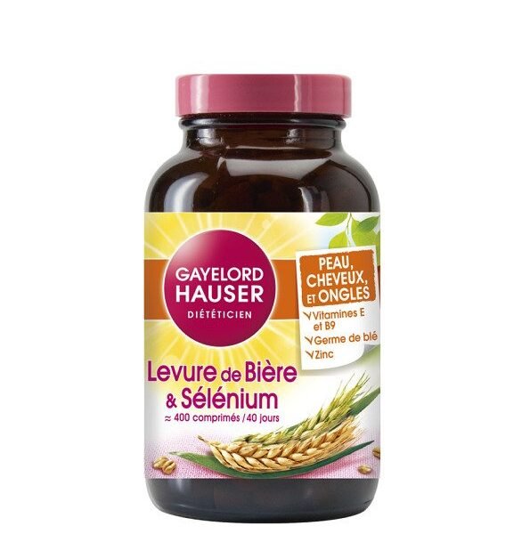Gayelord Hauser Levure de Bière & Sélénium – 400 Comprimès