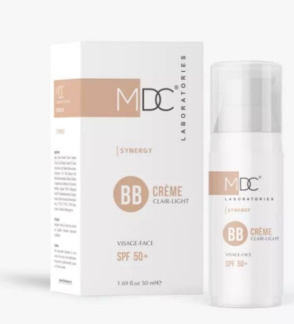mdc-synery-bb-creme-clair-spf-50-50-ml-1.jpg MDC Synergy BB Creme Claire Spf50+ 50ml – Image 1