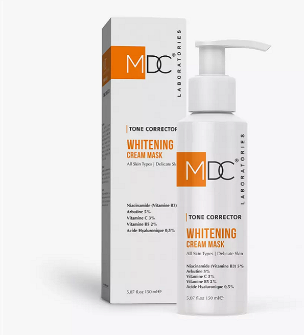 mdc-whitening-mask-1.png MDC Tone Corrector Whitening Cream Mask 150 ml – Image 1
