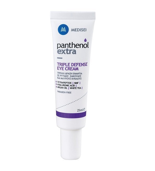 panthenol_extra_Triple-Defence-Eye-Cream_25ml-1.jpg MEDISEI PANTHENOL EXTRA CRÈME TRIPLE DÉFENSE POUR LES YEUX 25ML – Image 1