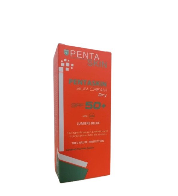 pentaskin-spf50-dry-parapharmacie-maroc.jpg PENTA Sun Cream Dry Touche Sec spf50+ 50ml – Image 1