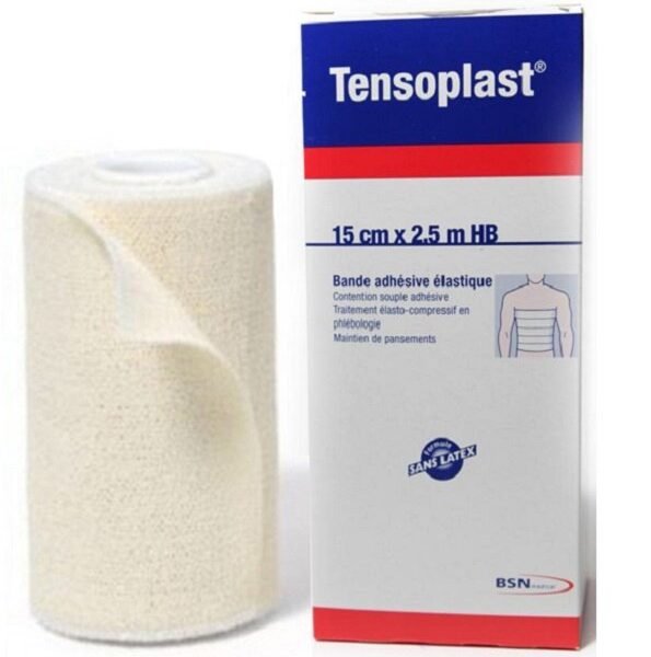 TENSOPLAST BANDE ADHÉSIVE ÉLASTIQUE 15CM x 2,5M