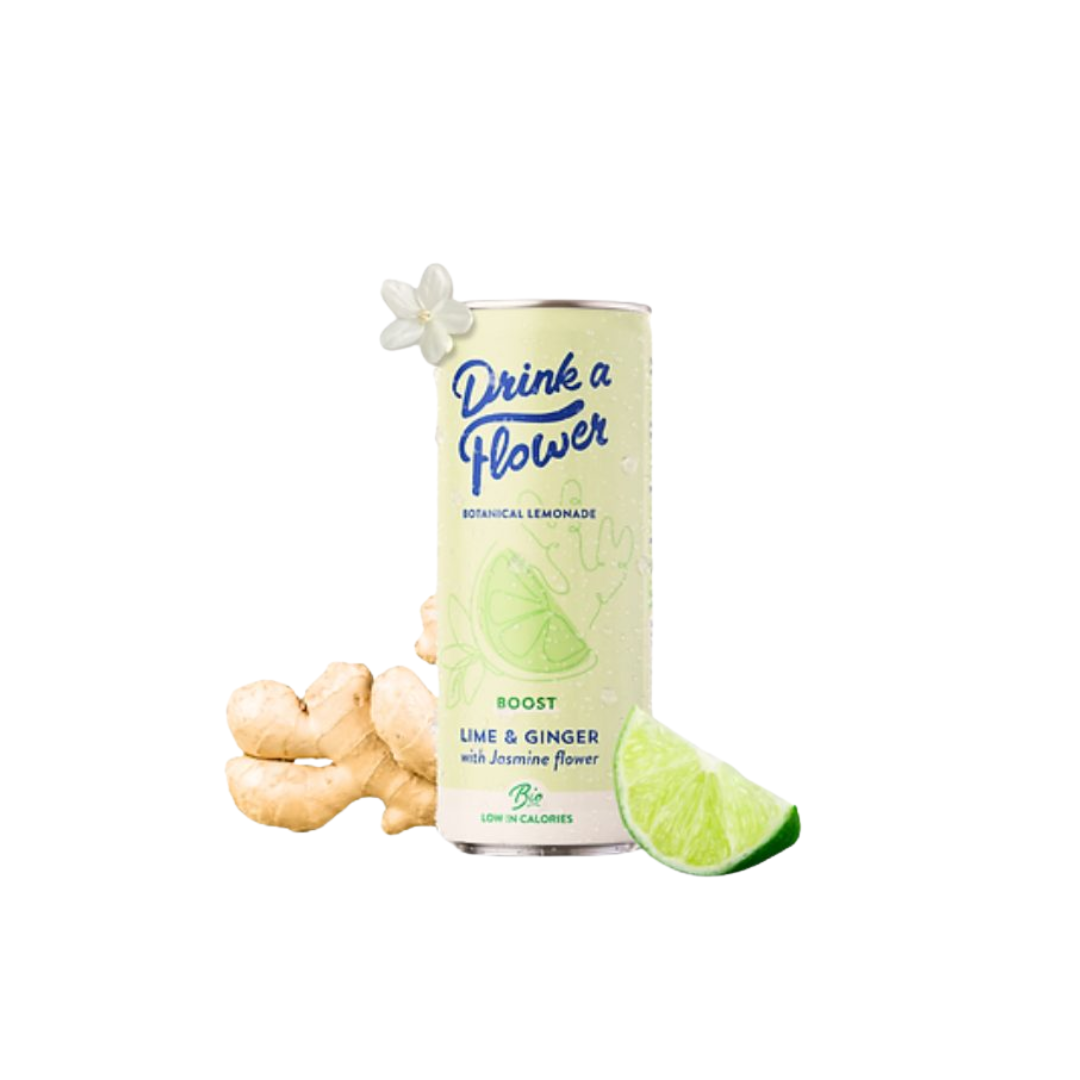 testes-13.png Drink a Flower Limonade Botanique Gingembre Citron Vert 250Ml – Image 1