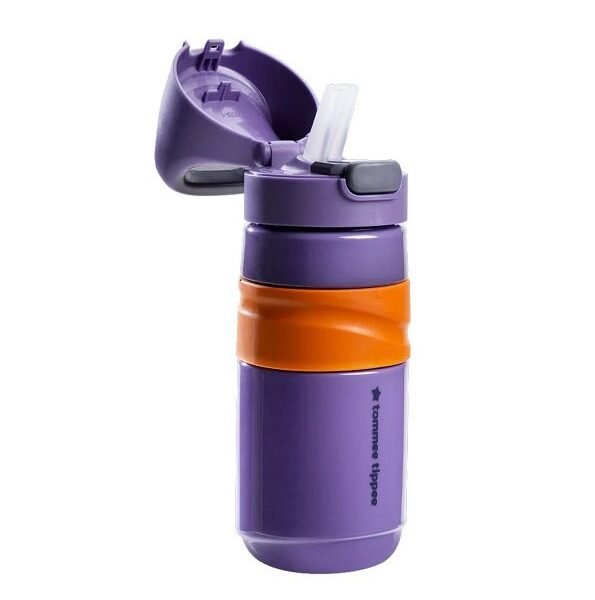 Tommee Tippee Gourde Anti-Fuite avec Paille 500ml – Mauve