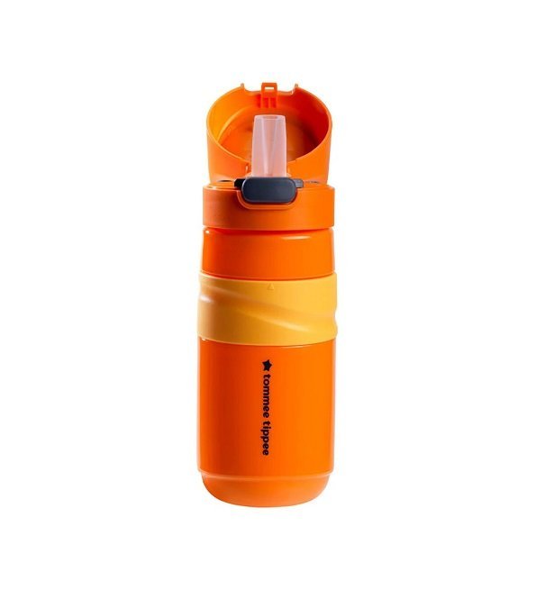 tommee-tippee-gourde-anti-fuite-avec-paille-500ml-orange-1.jpg Tommee Tippee Gourde Anti-Fuite avec Paille 500ml – Orange – Image 1