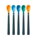 Tommee Tippee Lot de 5 Cuillères d&rsquo;apprentissage Softee 4M+ – Image 2
