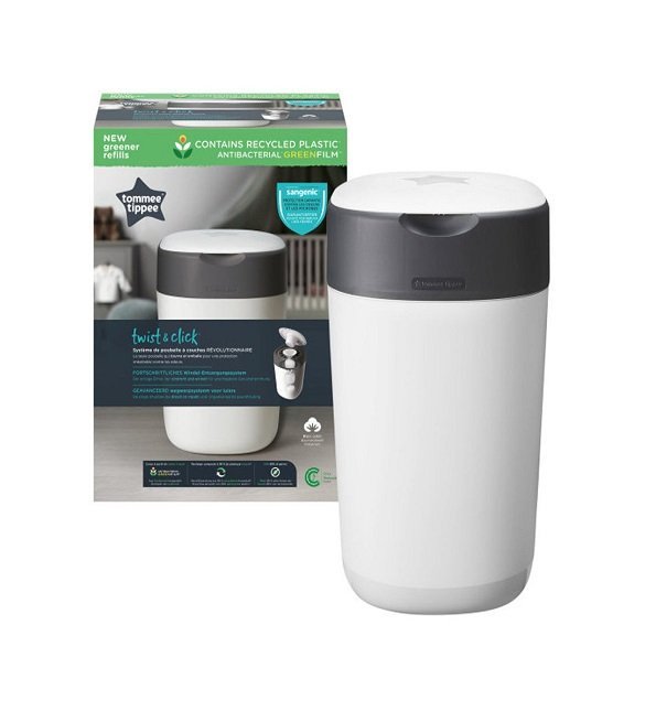 tommee-tippee-poubelle-couches-anti-odeur-twist-click-blanc-1.jpg Tommee Tippee Poubelle à Couches Anti-Odeur Twist & Click- Blanc – Image 1