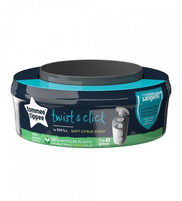 tommee-tippee1-recharge-twist-click-2.jpg Tommee Tippee 1 Recharge Pour Poubelle – Image 1