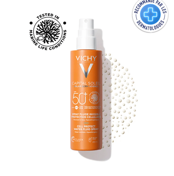 VICHY CAPITAL SOLEIL SPF50+ SPRAY FLUIDE INVISIBLE PROTECTION CELLULAIRE 200ML