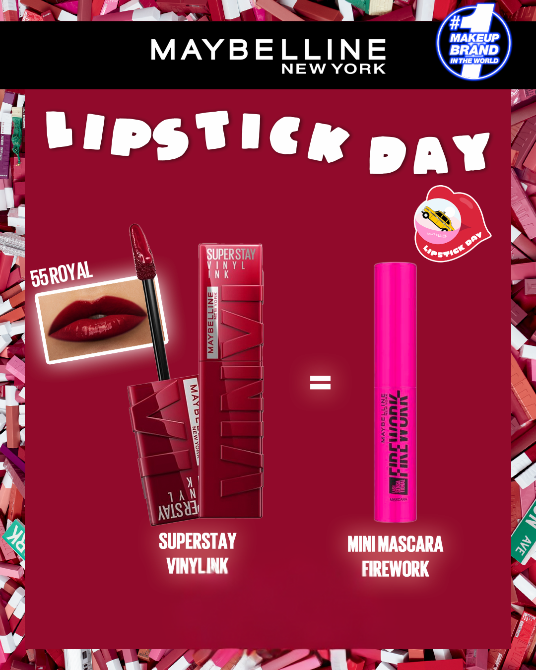 vinyl-55-royal.png MAYBELLINE SUPERSTAY VINYL INK 55 ROYAL = MINI MASCARA FIREWORK – Image 1