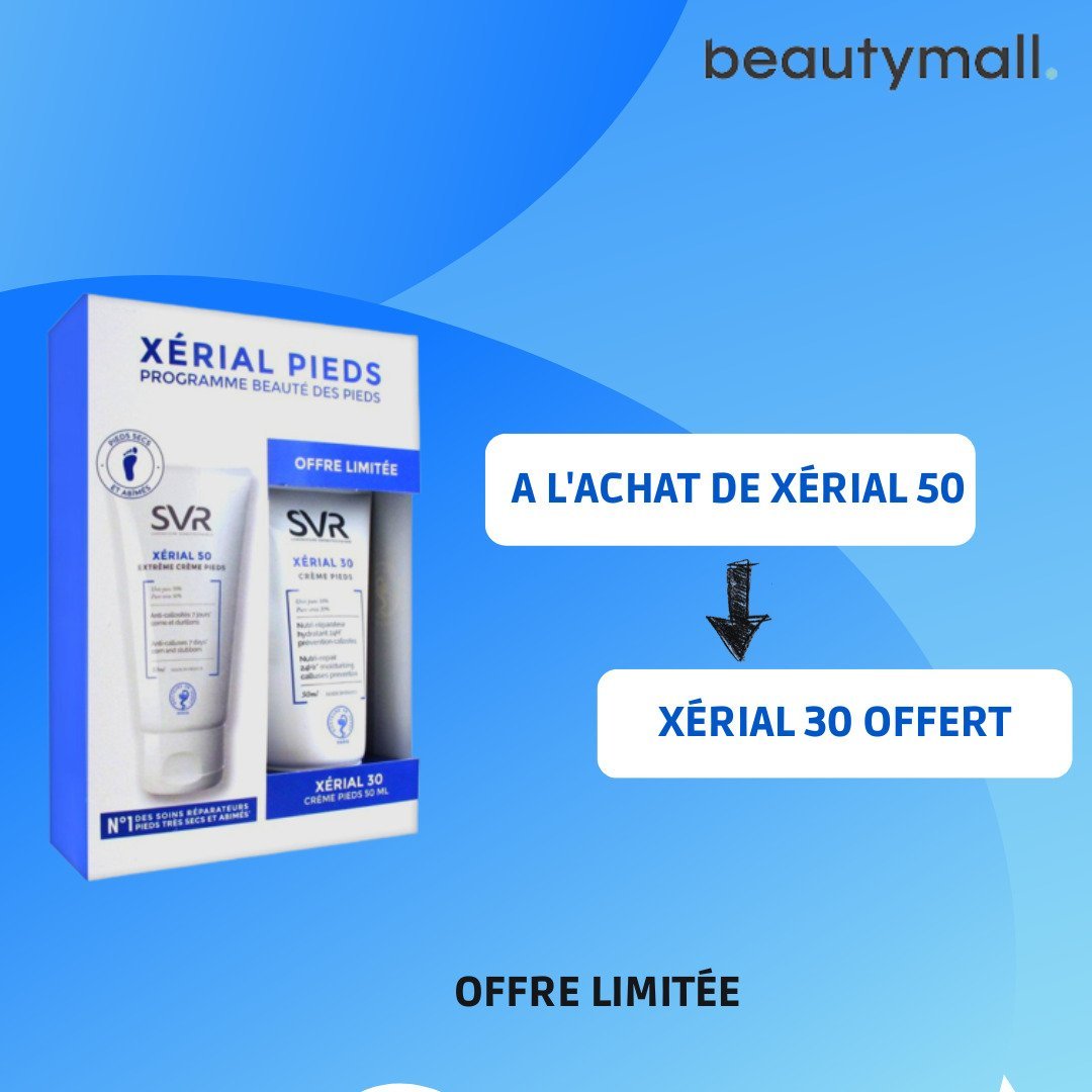 xerial.jpg SVR XERIAL 50 Extrême Crème Pieds 50 ML + XERIAL 30 CREME PIEDS – Image 1