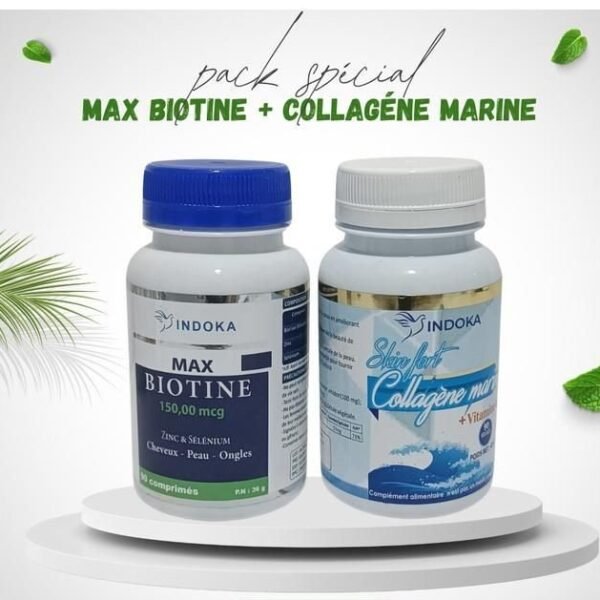 Indoka Pack Beauté - Collagène Marin + Max Biotine